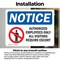 Signmission Authorized Employees Sign, Vinyl Decal, 7in W x 5in L, 2PK OS-2PACK-NS-D-57-L-15257 - alternate 3